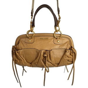 Miu Miu 2way Handbag Beige